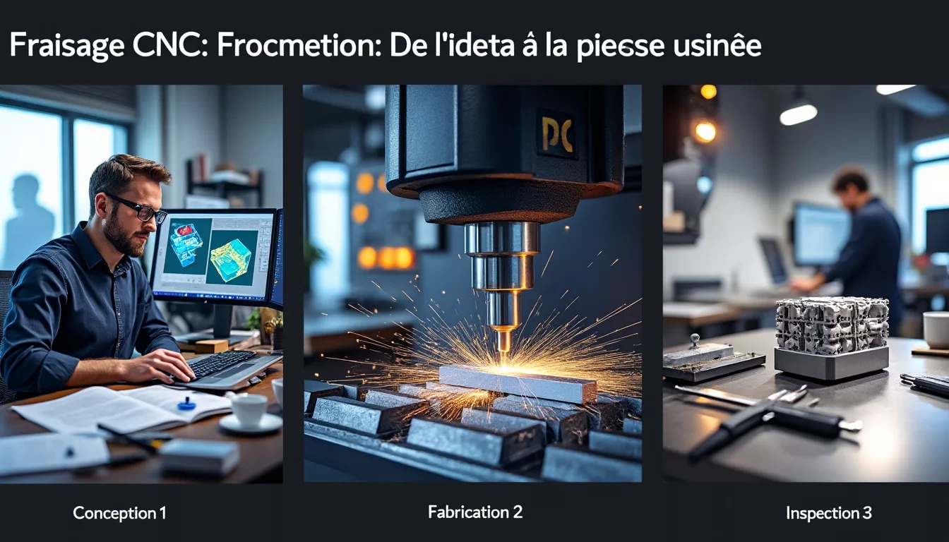 découvrez le processus complet du fraisage cnc, de la conception de votre idée jusqu'à la réalisation de la pièce usinée. optimisez vos projets industriels avec des techniques de pointe et un savoir-faire inégalé.