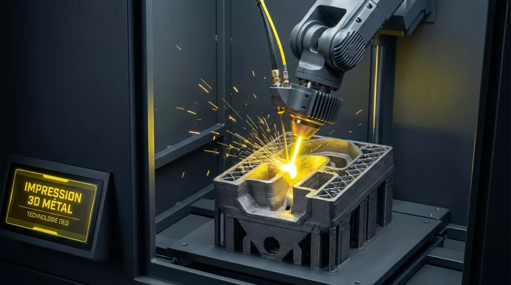 Impression 3D Métal DED - AXIS 3D EMCA